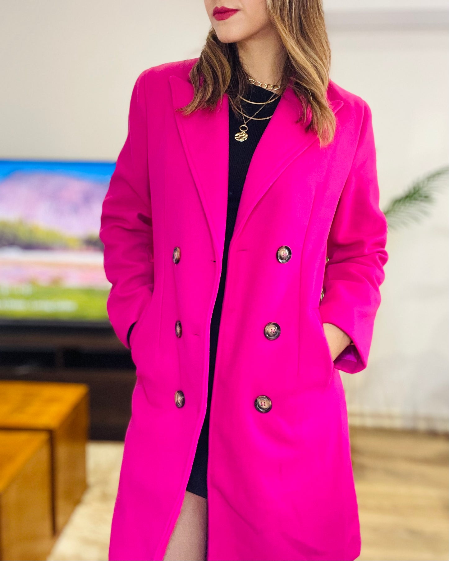 Abrigo Eliana Fucsia