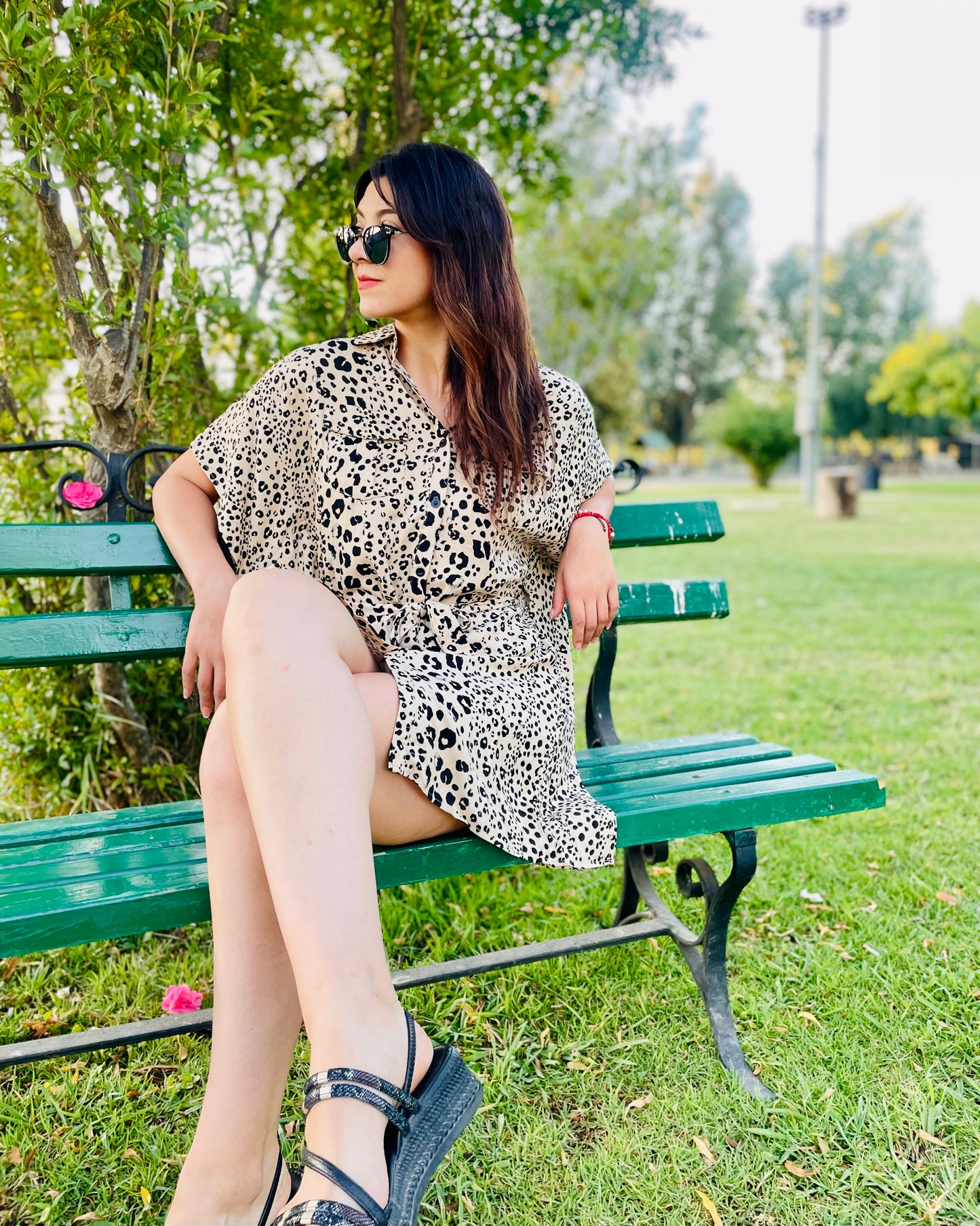 Mini Vestido Animal Leopardo