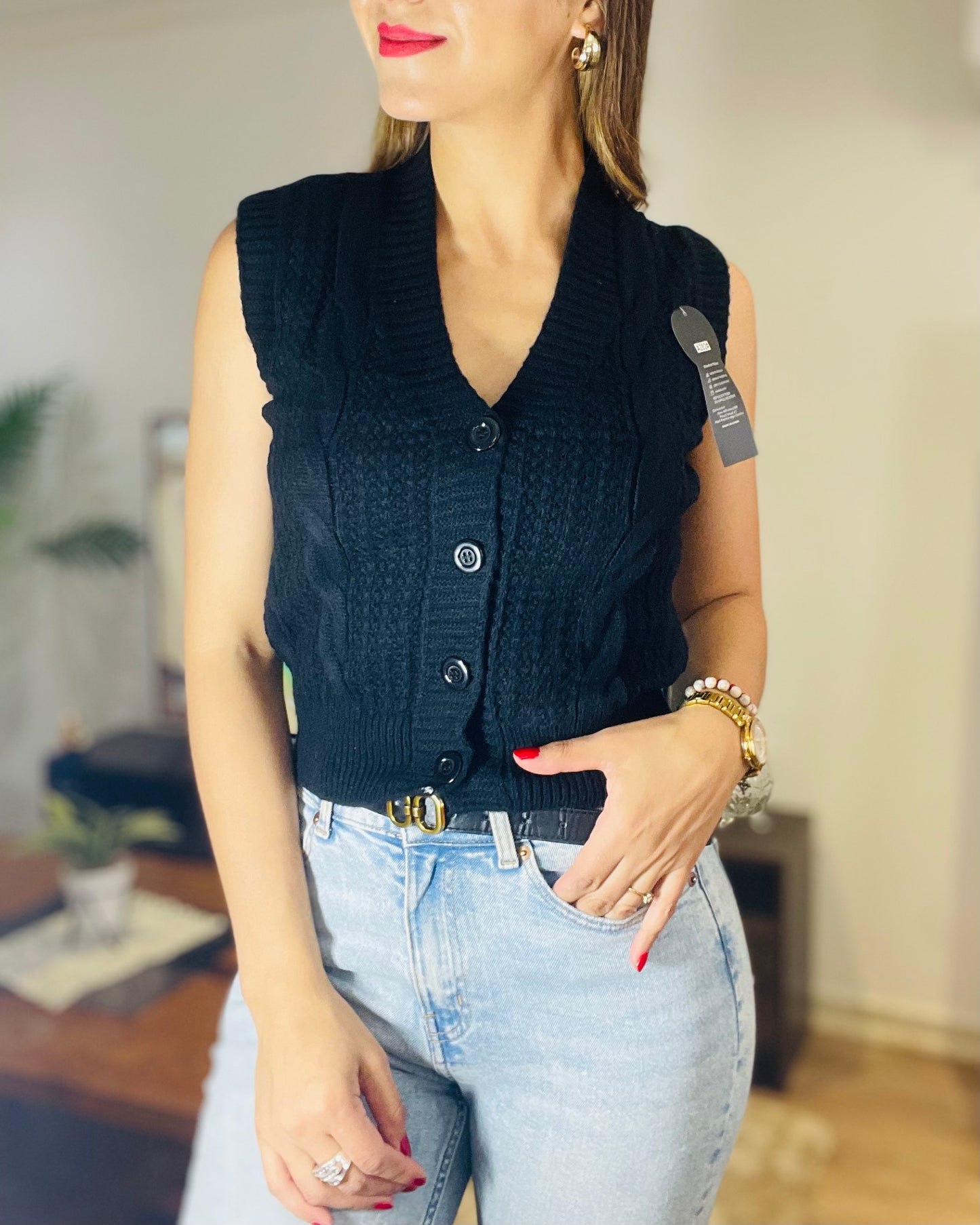 Sweater Melinda Abotonado