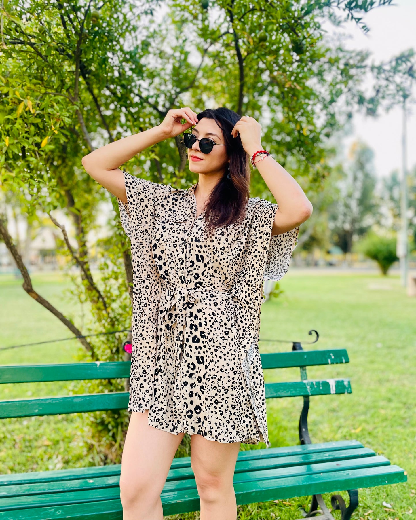 Mini Vestido Animal Leopardo