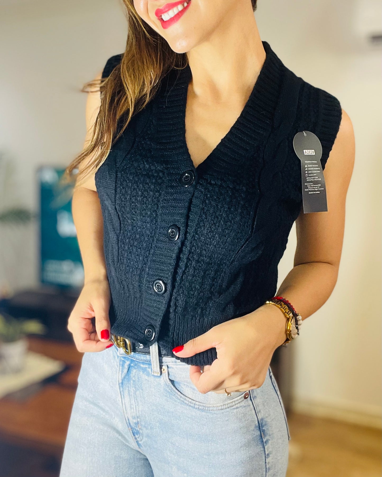 Sweater Melinda Abotonado