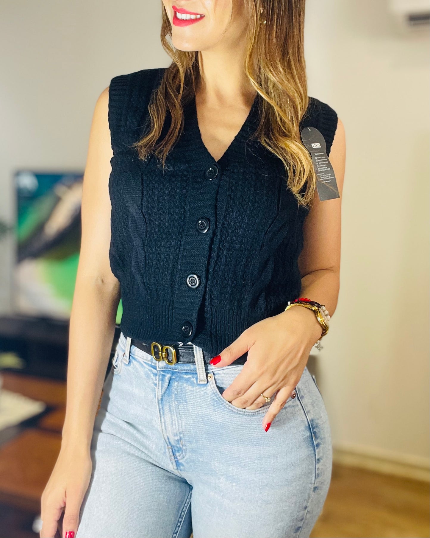 Sweater Melinda Abotonado