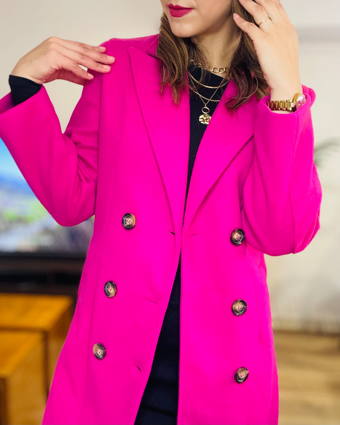 Abrigo Eliana Fucsia