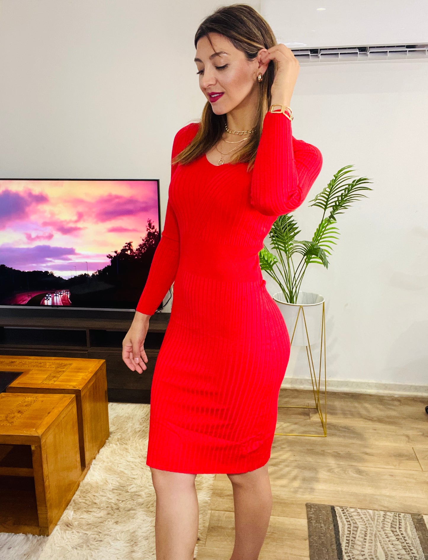 Vestido Isabella Rojo