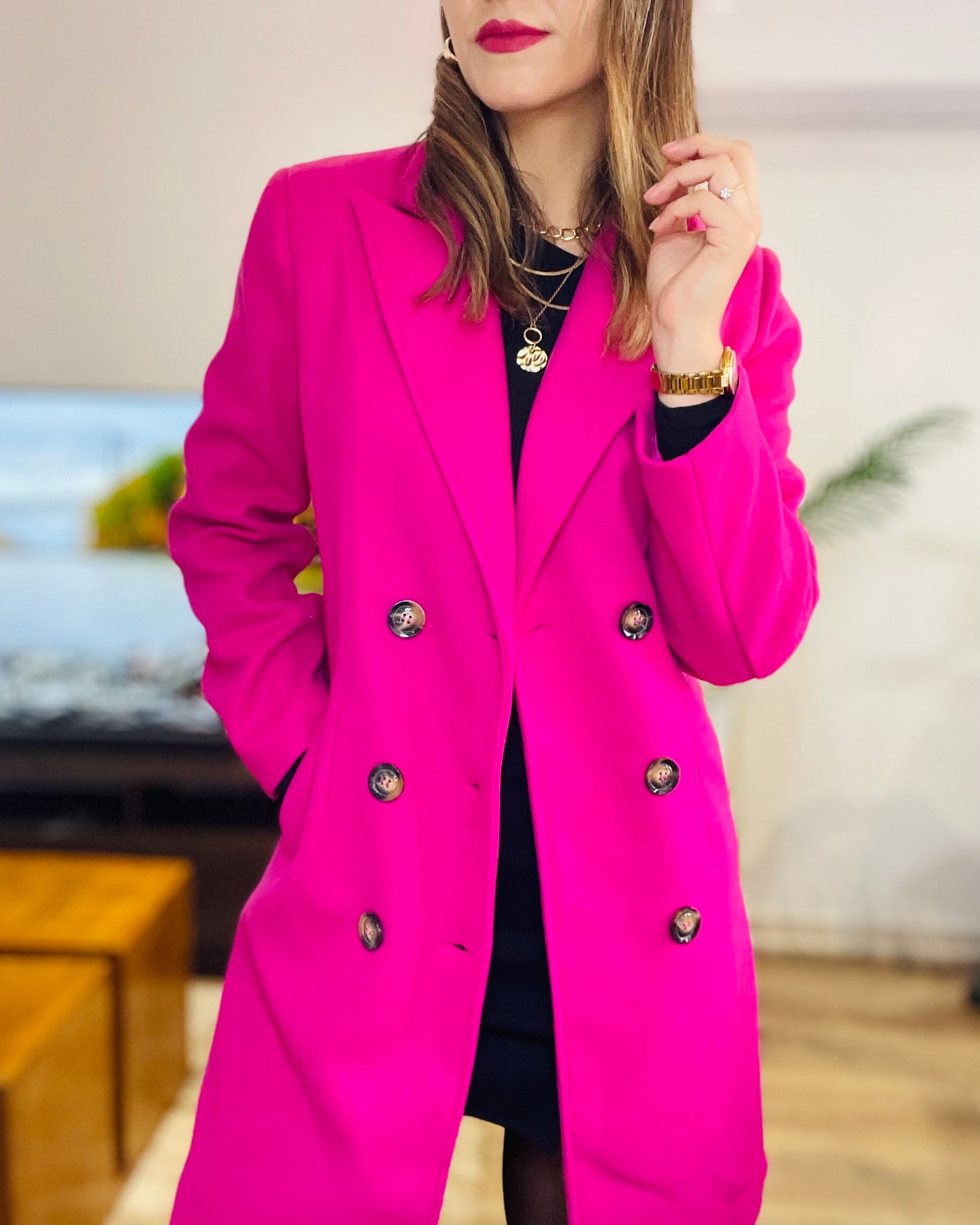 Abrigo Eliana Fucsia