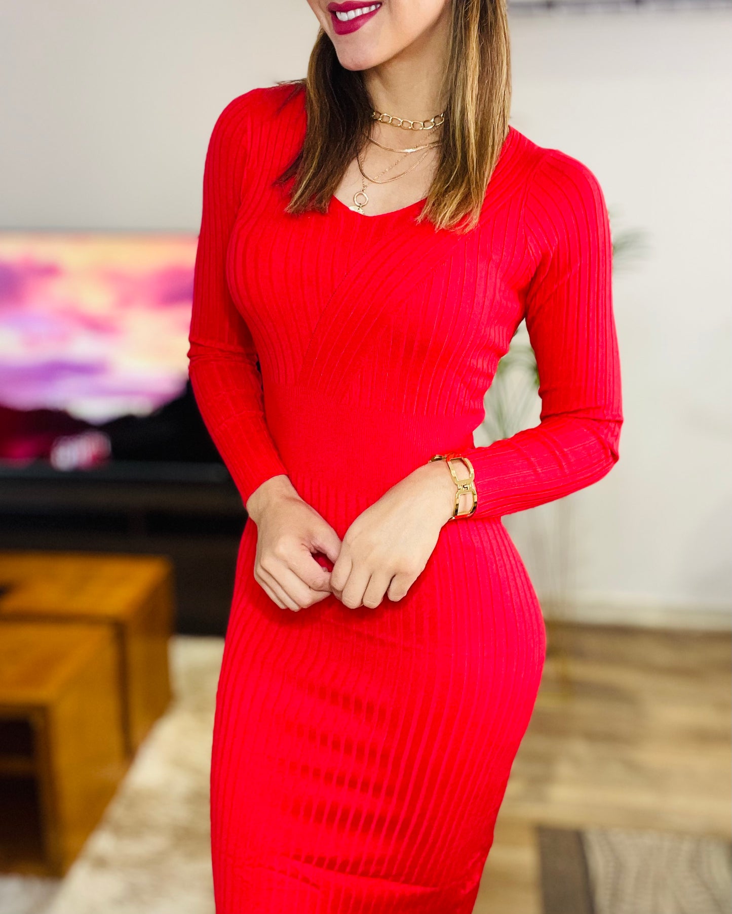 Vestido Isabella Rojo