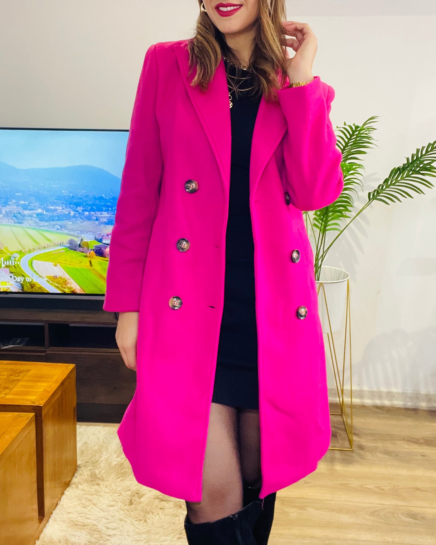 Abrigo Eliana Fucsia