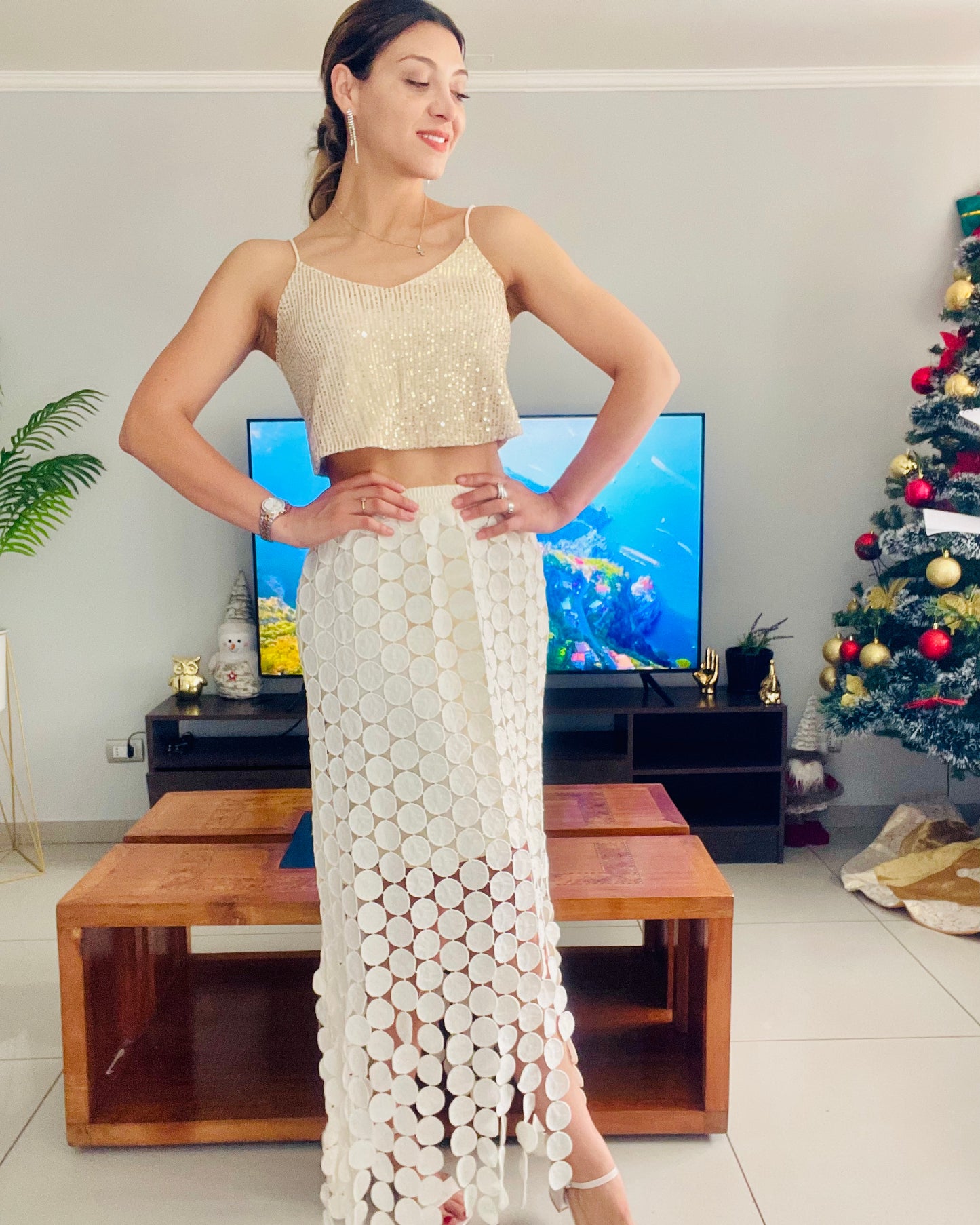 Falda Alma Beige 👑