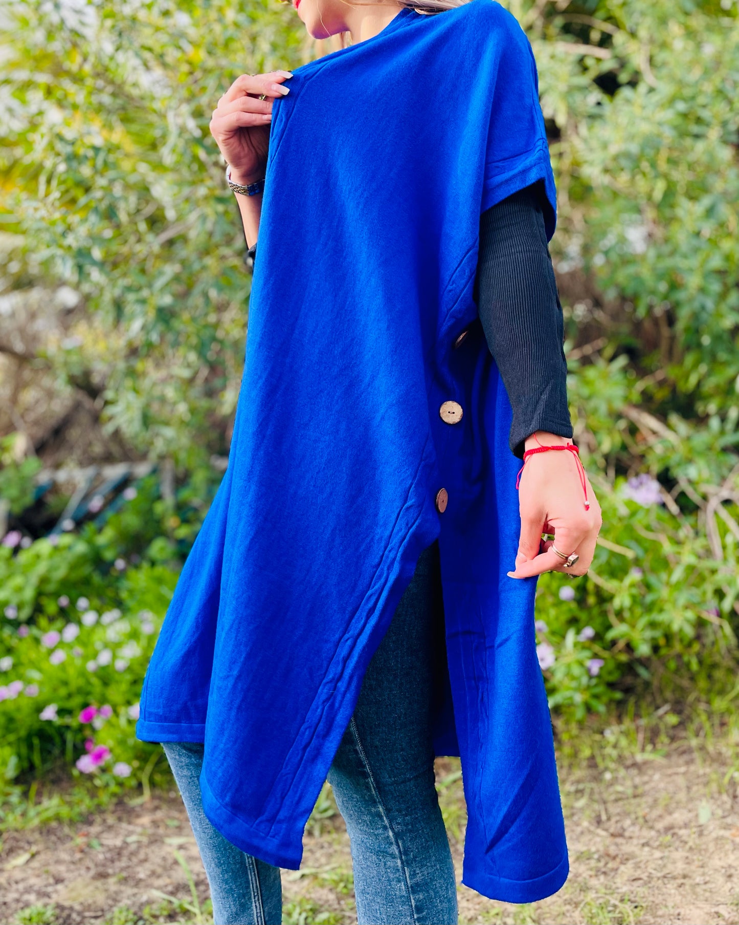 Cardigan Messie Azul Rey