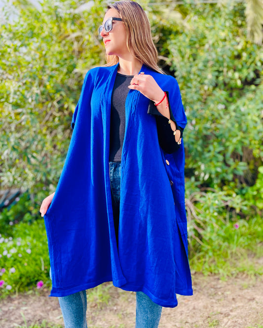 Cardigan Messie Azul Rey