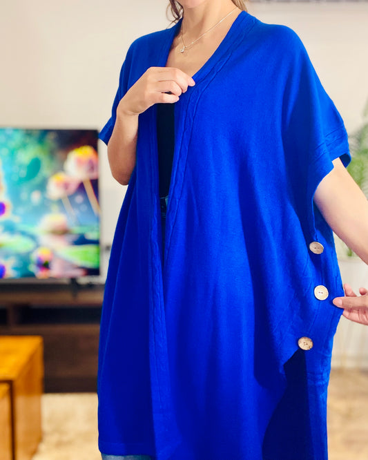 Cardigan Messie Azul Rey