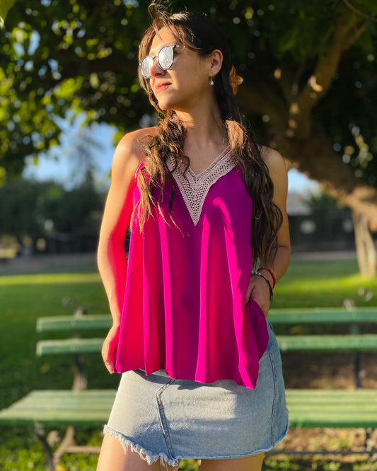 Blusa Merci Fucsia