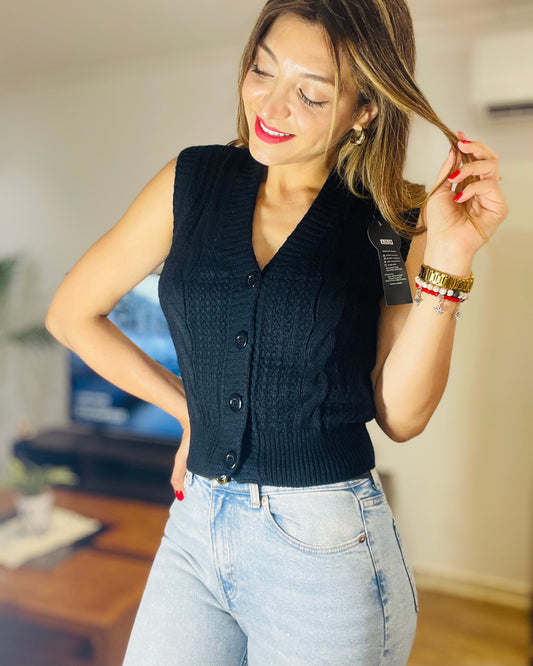 Sweater Melinda Abotonado