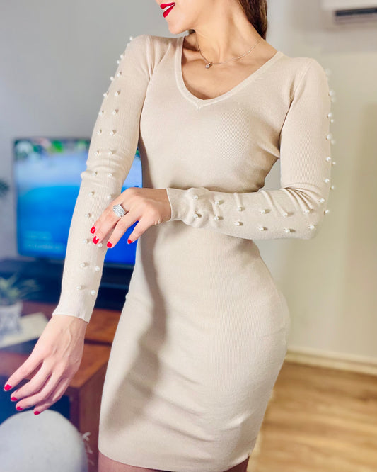 Vestido Florencia Beige